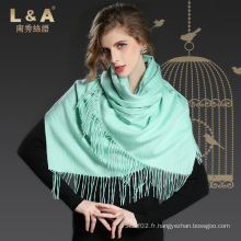 Accessoires de mode Vert clair Pashmina Wrap Lady Scarf